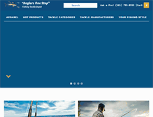 Tablet Screenshot of fishingtackledepot.com